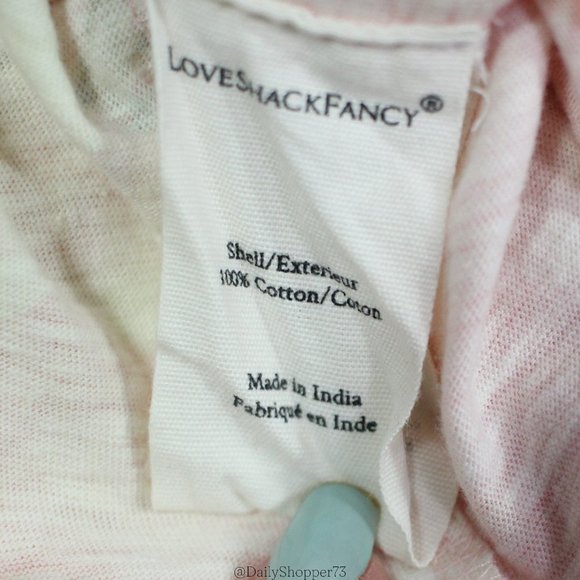 LoveShackFancy Women's "Chessie" Ballet Pink Floral Smocked Maxi Dress - Picture 12 of 12